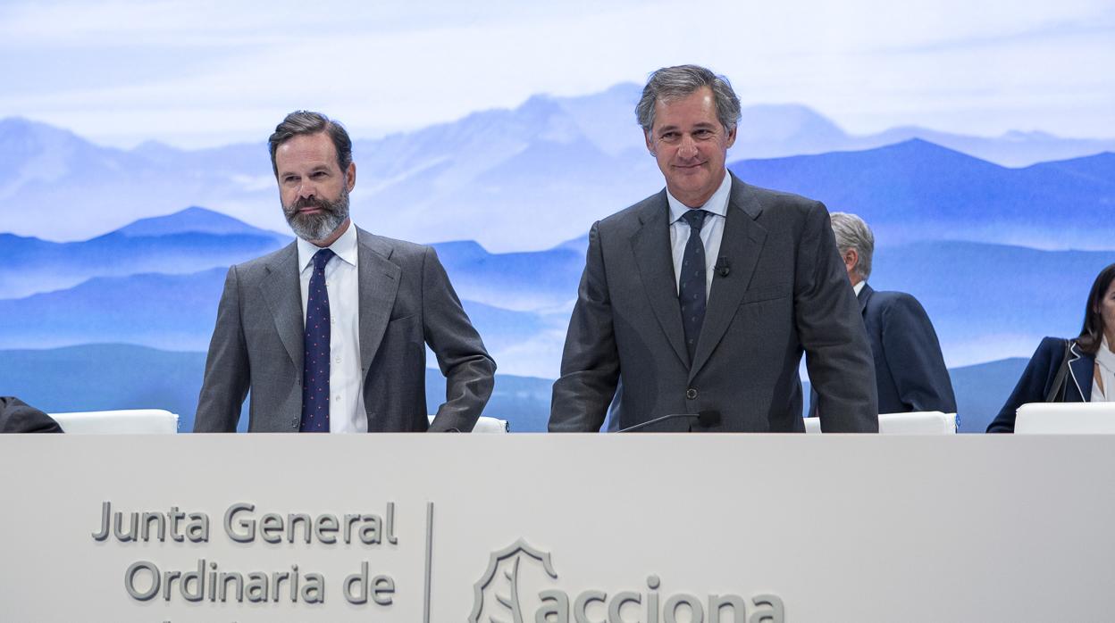 Juan Ignacio y José Manuel Entrecanales, vicepresidente y presidente ejecutivo de Acciona