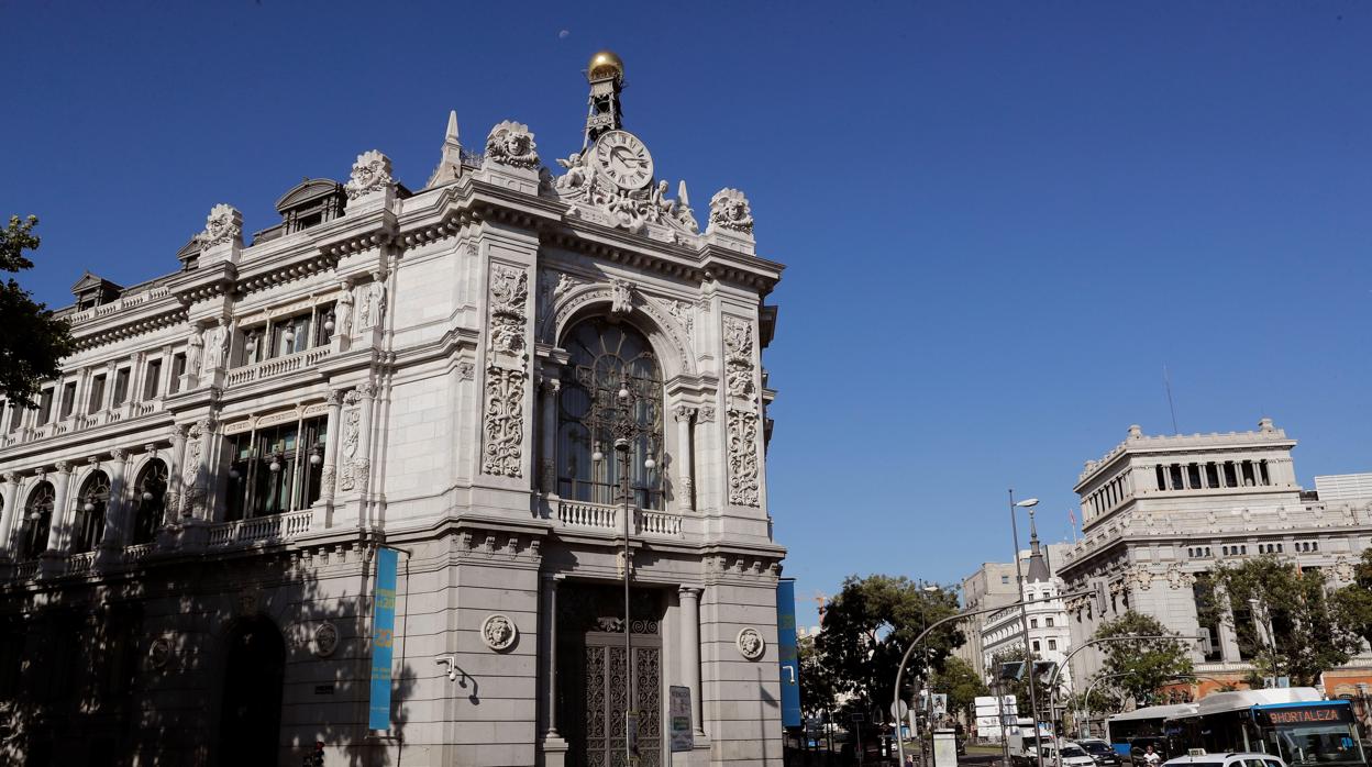 Fachada del Banco de España en Madrid