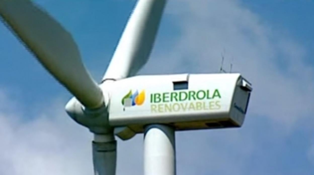 Aerogenerador de un parque eólico de Iberdrola