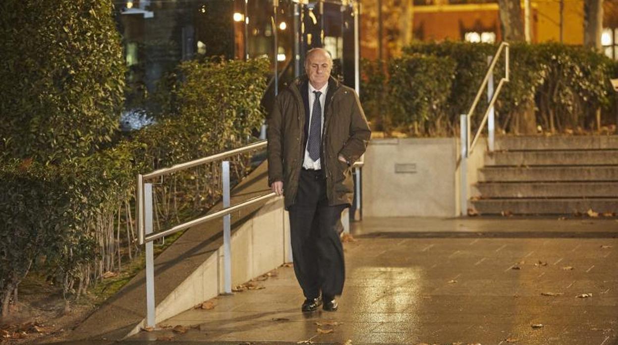 Manuel García Castellón en las inmediaciones de la Audiencia Nacional