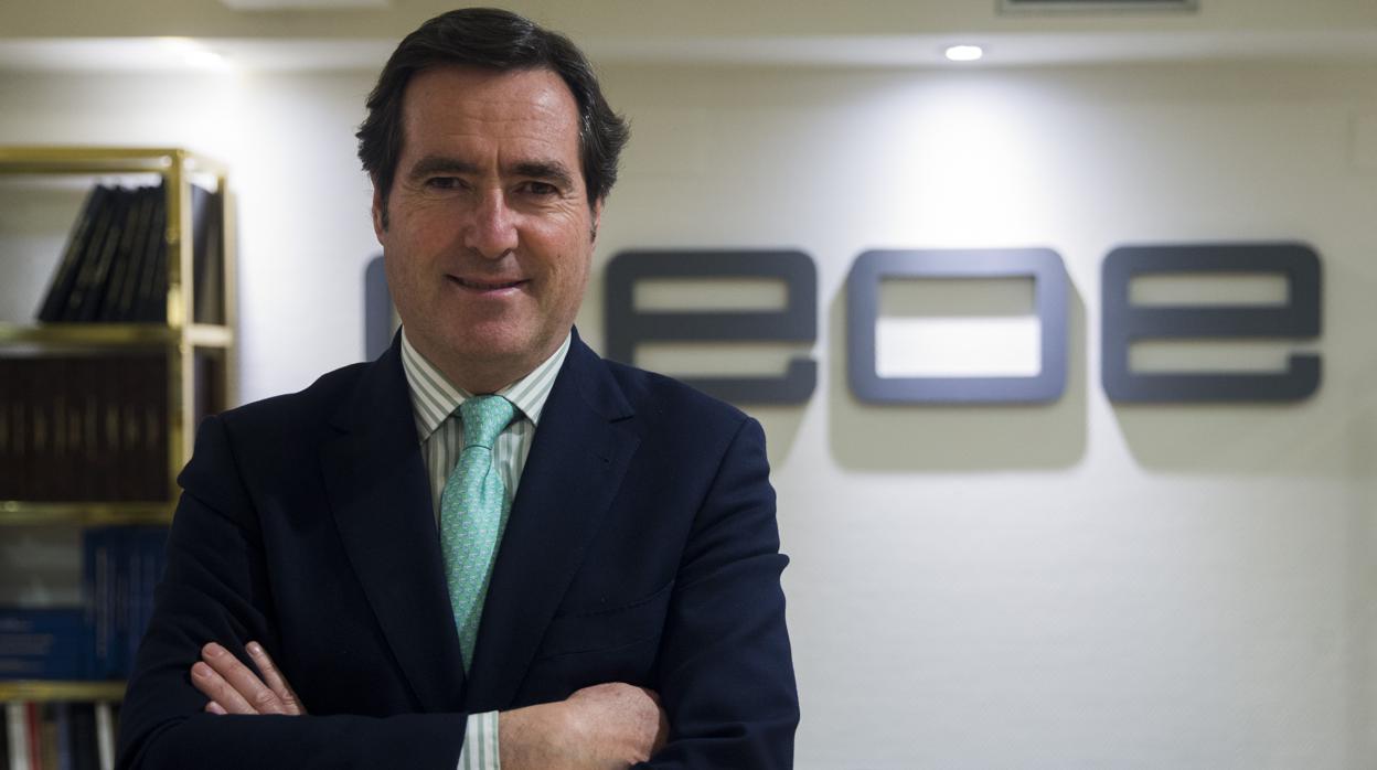 El presidente de la CEOE, Antonio Garamendi