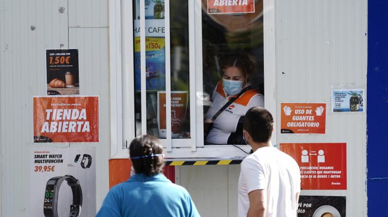 Gasolinera durante el estado de alarma