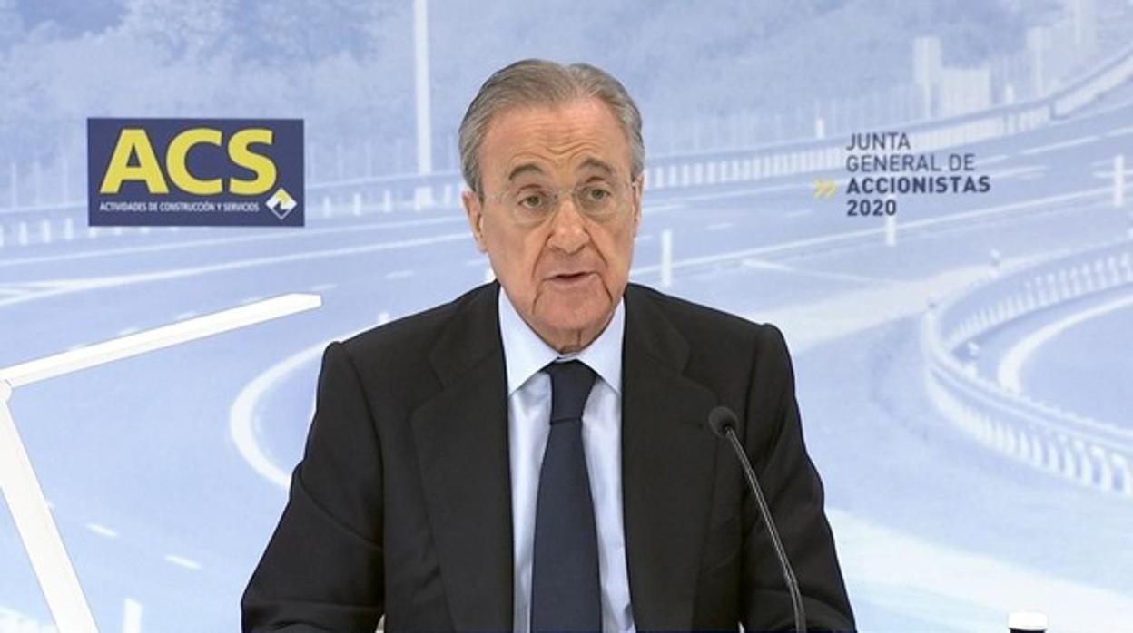 El presidente de ACS, Florentino Pérez