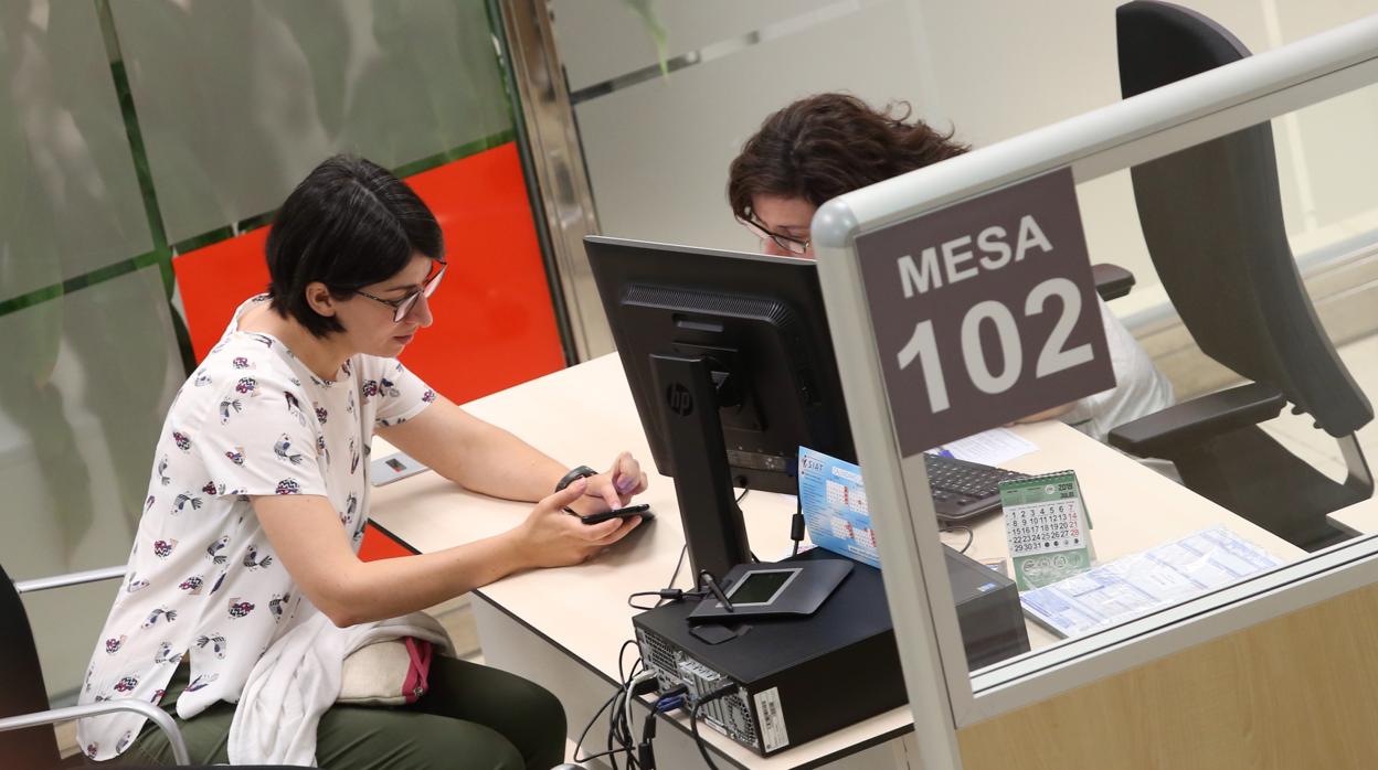 Instalaciones de la Agencia Tributaria en la calle Guzmán el Bueno (Madrid), en una imagen de archivo