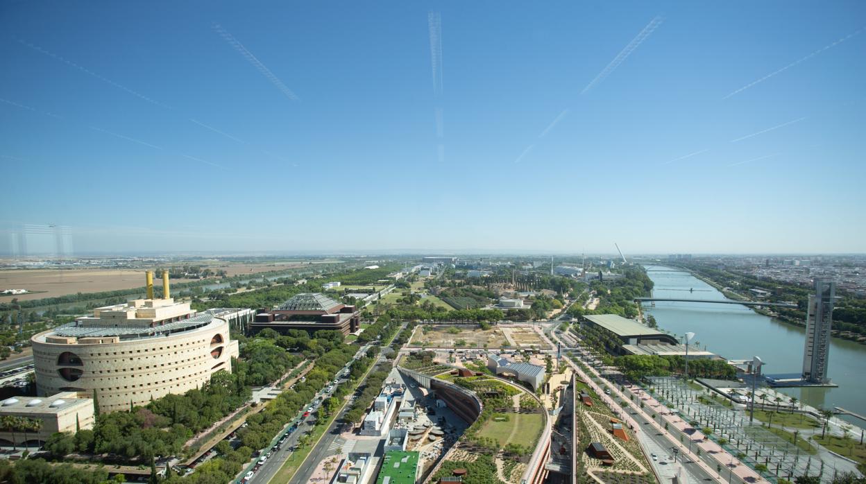 Vista aérea del parque tecnológico de la Cartuja