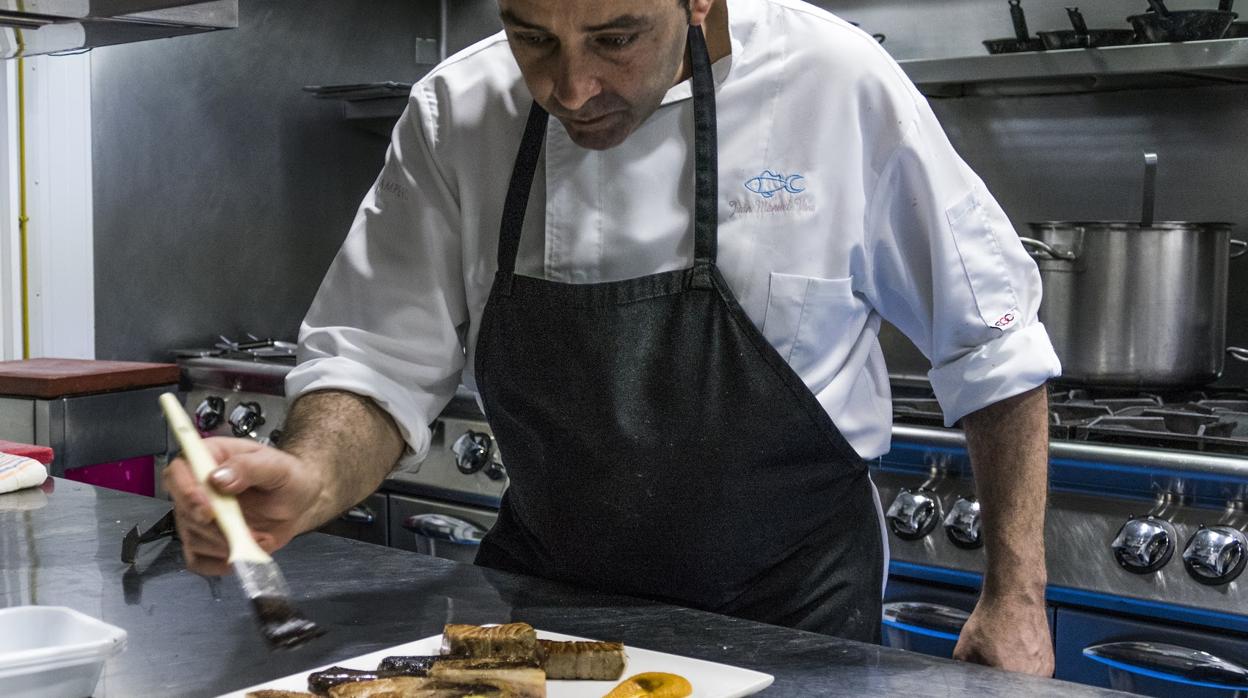 Atún rojo salvaje de almadraba en un conocido restaurante de Cádiz