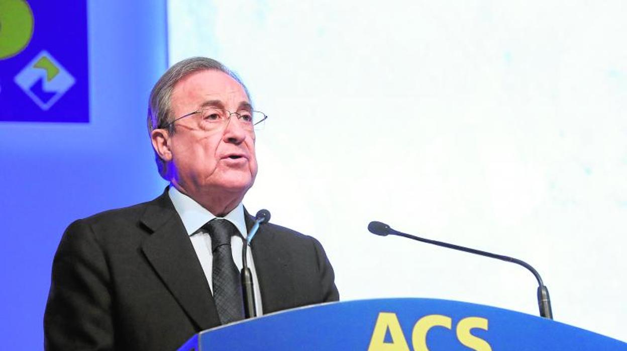 El presidente de ACS, Florentino Pérez, en una imagen de archivo