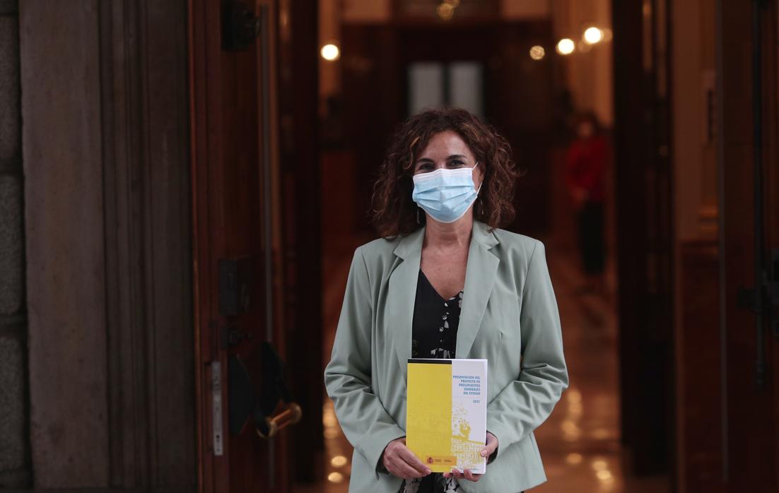 María Jesús MOntero, ministra de Hacienda en la presentación el miércoles de los Presupuestos