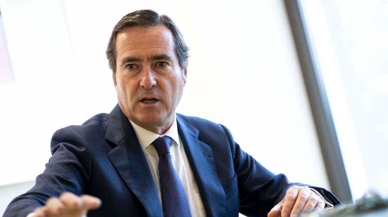 El presidente de la CEOE, Antonio Garamendi