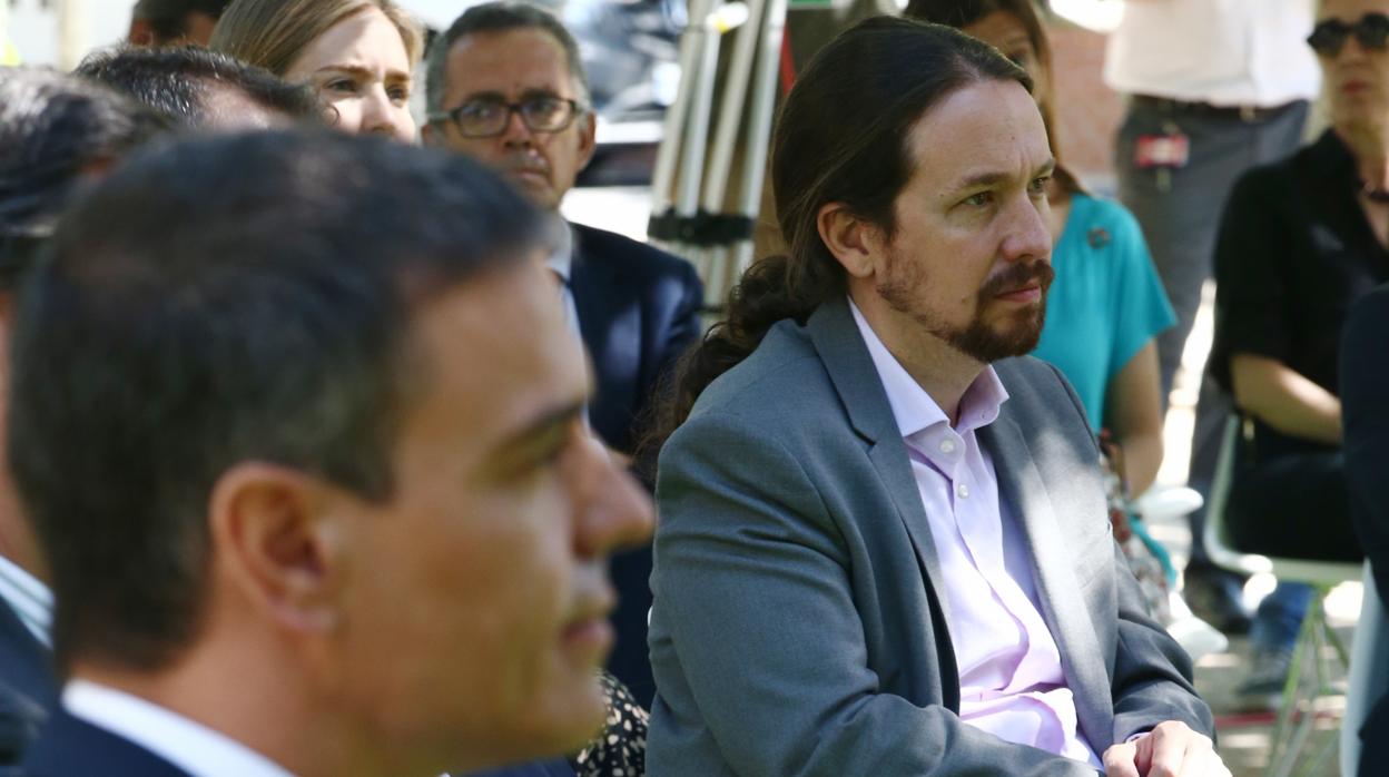 El presidente del Gobierno, Pedro Sánchez, y el vicepresidente segundo, Pablo Iglesias