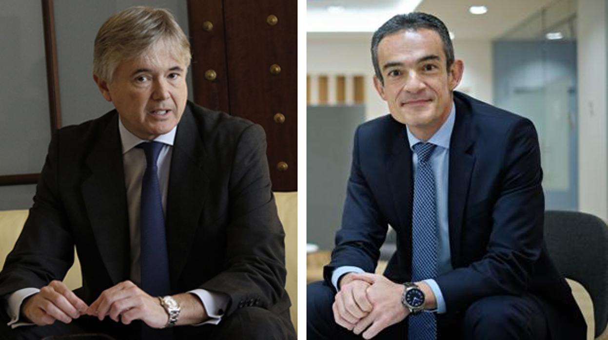 Juan Krauel y Francisco Jerez, directores territoriales de Sabadell y BBVA en Andalucía