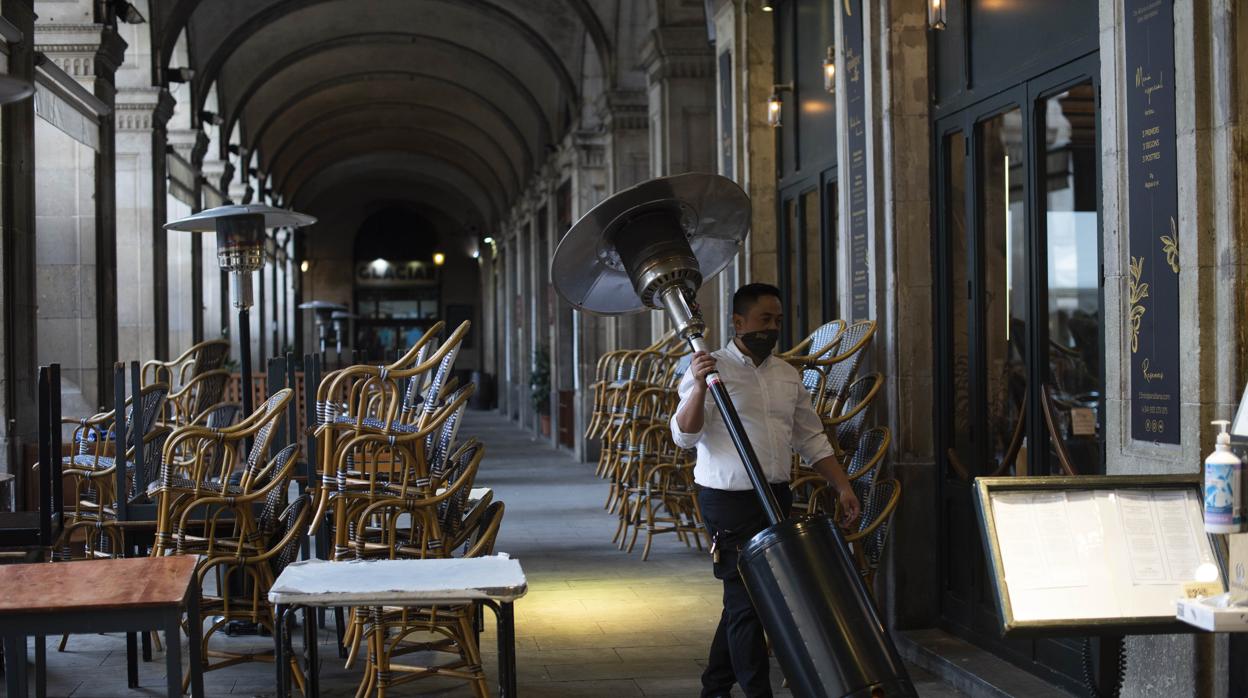 Restaurante de la Plaza Real en Barcelona