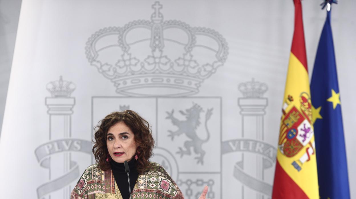 La ministra de Hacienda y portavoz del Gobierno, María Jesús Montero