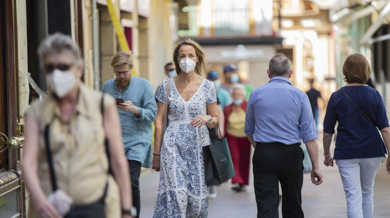 Calle comercial en Sevilla