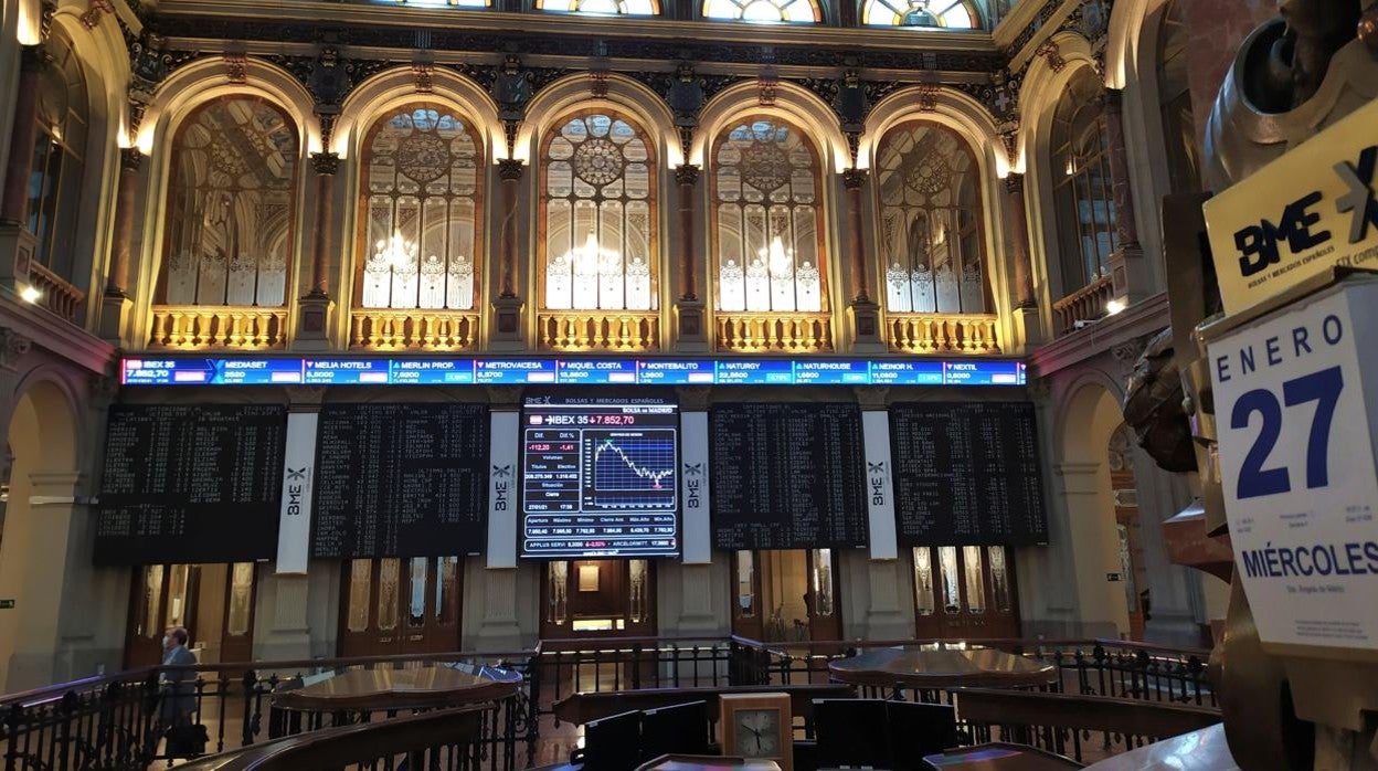 La Bolsa de Madrid durante el día de ayer