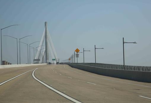 El puente Gerald Desmond en Los Ángeles