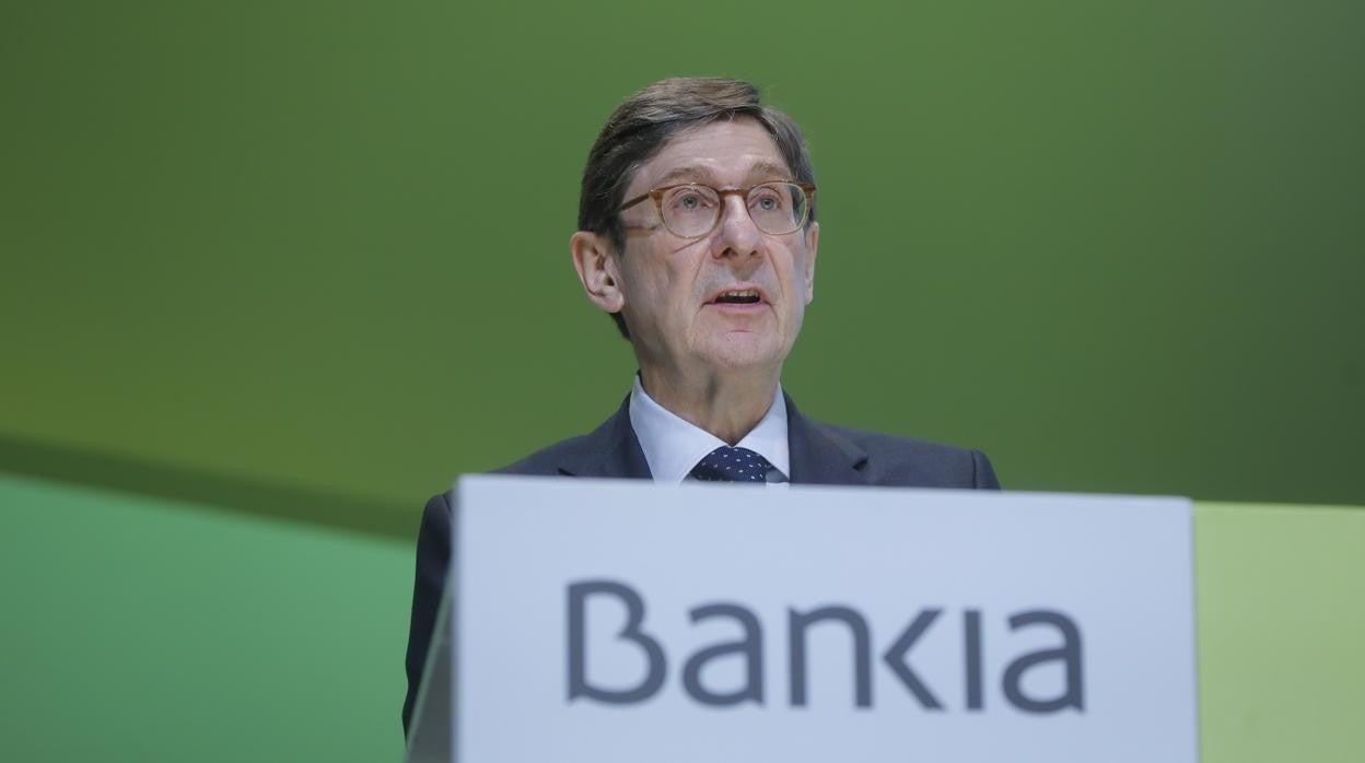 José Ignacio Goirigolzarri, presidente de Bankia, en la junta de accionistas celebrada hoy