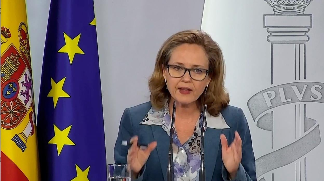 la vicepresidenta tercera y ministra de Asuntos Económicos, Nadia Calviño