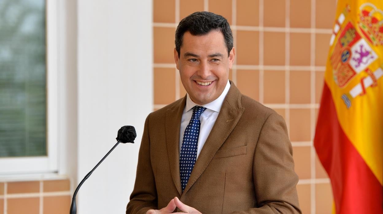 El presidente de la Junta de Andalucia, Juanma Moreno