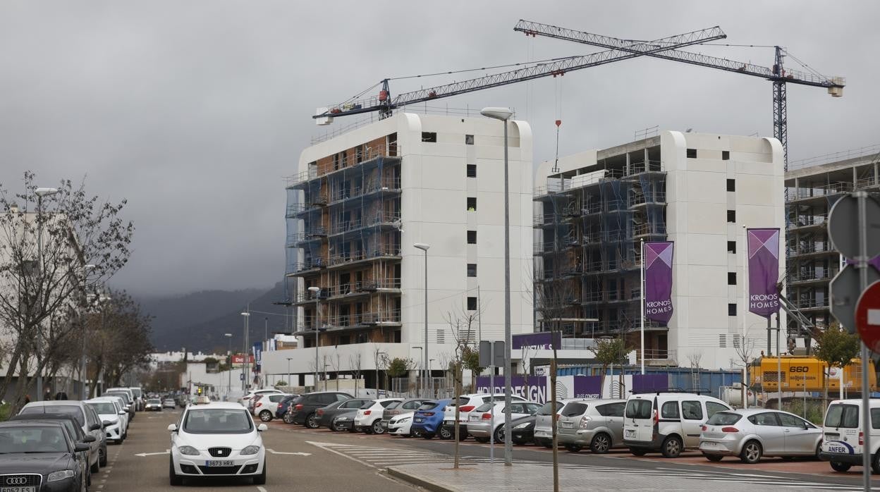 Viviendas en construcción en la zona Tribeka Fuente de la Salud de Córdoba