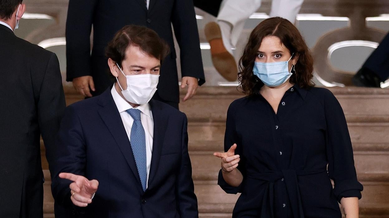 Alfonso Fernández Mañueco e Isabel Díaz Ayuso