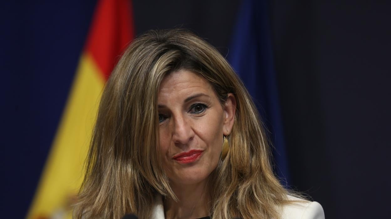 La ministra de Trabajo, Yolanda Díaz