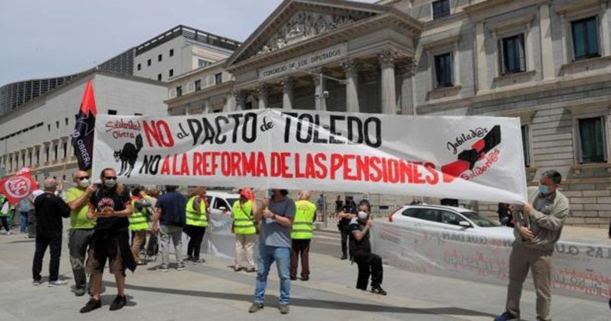 Manifestación en defensa del sistema público de pensiones el pasado sábado