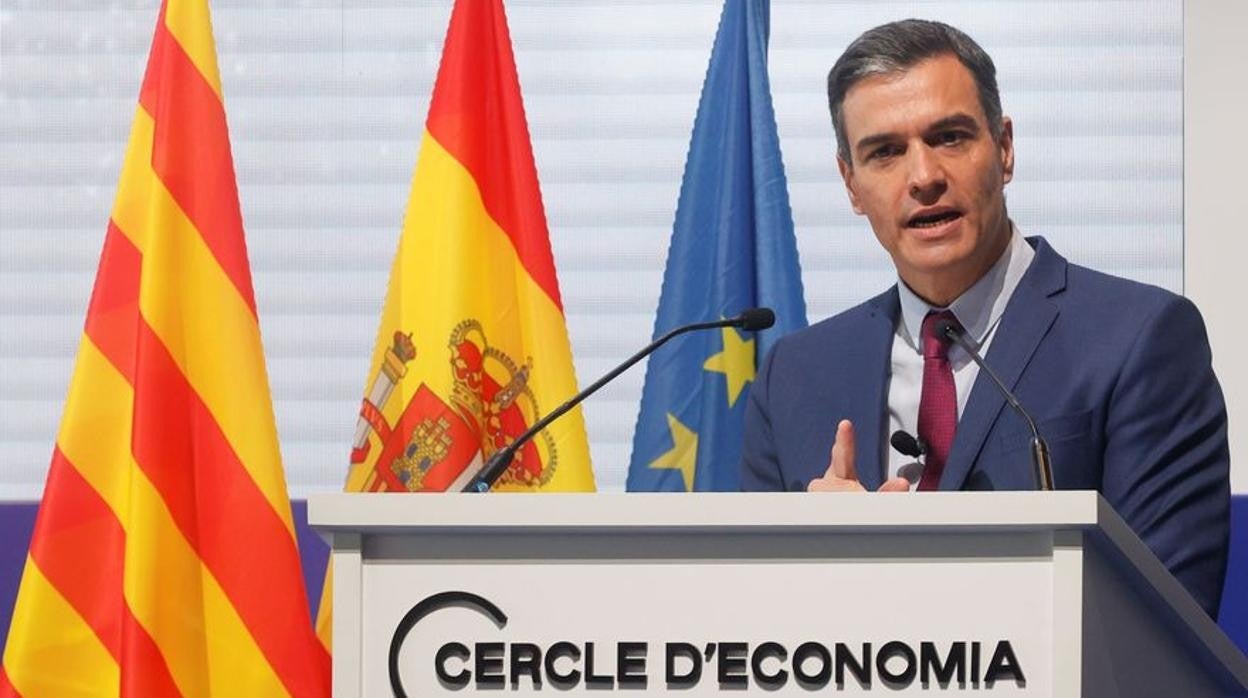 Pedro Sánchez, durante su intervención en el foro