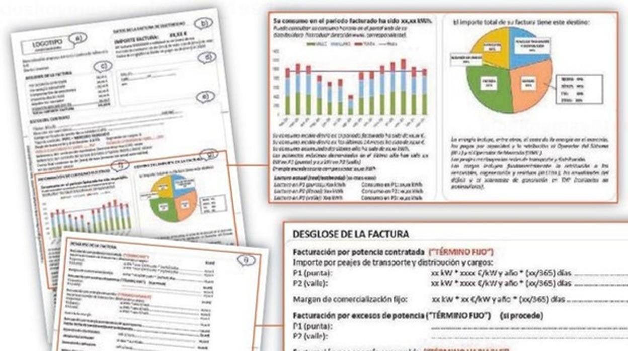 Nueva factura de la luz para los consumidores domésticos