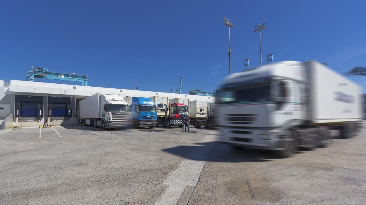 Imagen tomada en el Puesto de Control Fronterizo del puerto de Algeciras