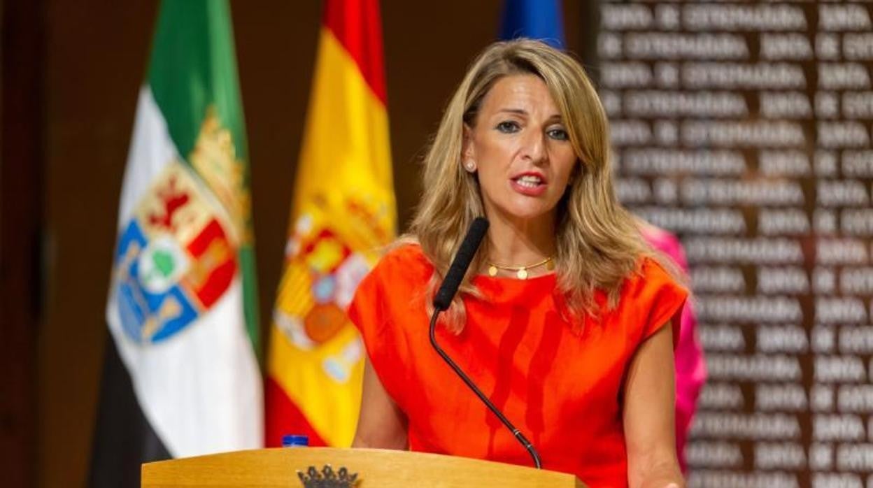 La vicepresidenta tercera y ministra de Trabajo y Economía Social, Yolanda Díaz