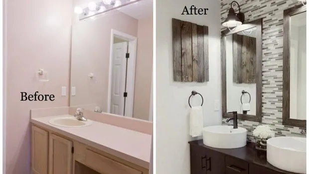 El antes y el después: cinco ideas low cost para reformar el baño sin obras