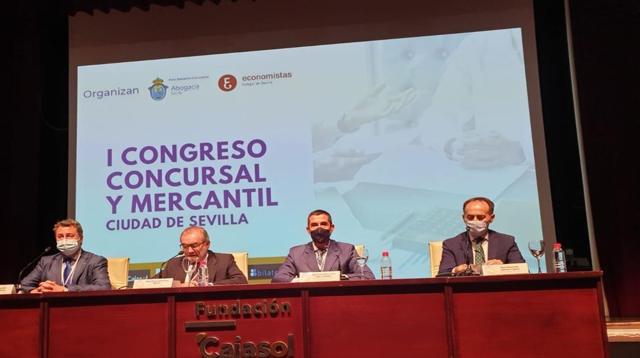 Los colegios de Economistas y Abogados de Sevilla han organizado el I Congreso de Derecho Concursal que se está celebrando esta semana en la Fundación Cajasol de la capital andaluza