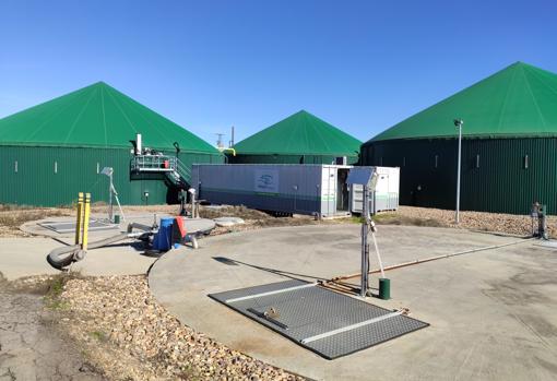 Planta de biogás en Juzbado (Salamanca), propiedad del Grupo Blázquez, y operada por Genia Bioenergy