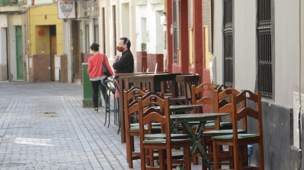 Terraza de un bar en Sevilla