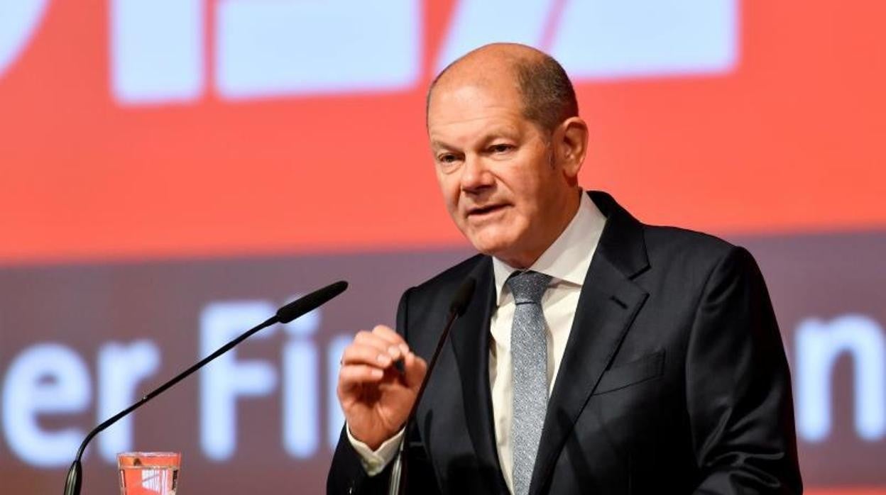 El todavía ministro de Finanzas, Olaf Scholz