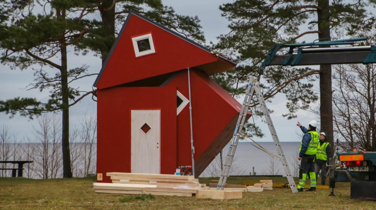 Casa prefabricada plegable