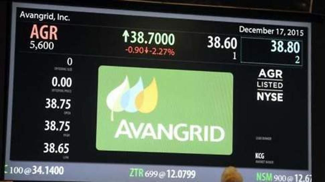 Avangrid, filial de Iberdrola en EE.UU., en la bolsa