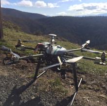Los drones ayudan a los investigdores del proyecto Open2Preserve a controlar la vegetación en altura