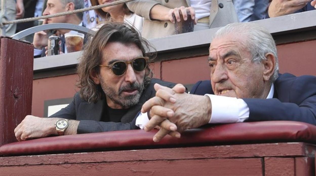 Javier y Juan José Hidalgo, en 2018, en la plaza de toros de Las Ventas