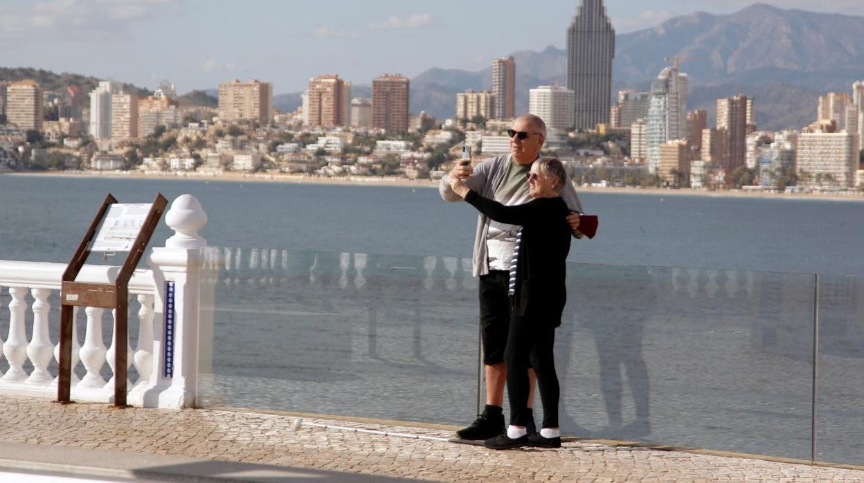 Turistas en Benidorm