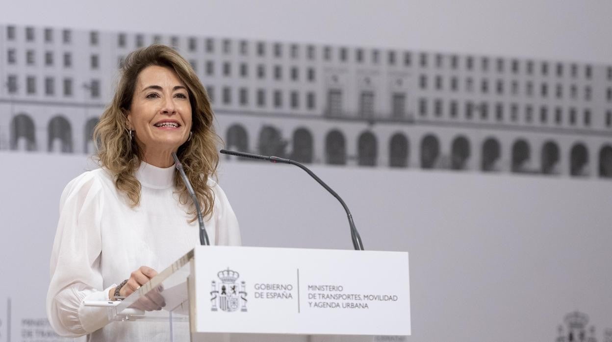 La ministra de Transportes, Raquel Sánchez