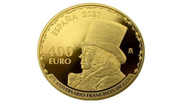 Las nuevas monedas de Goya de 400 euros que circulan por España