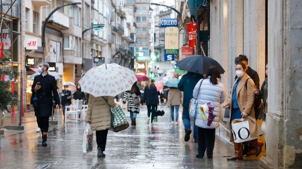 Calle comercial en Vigo