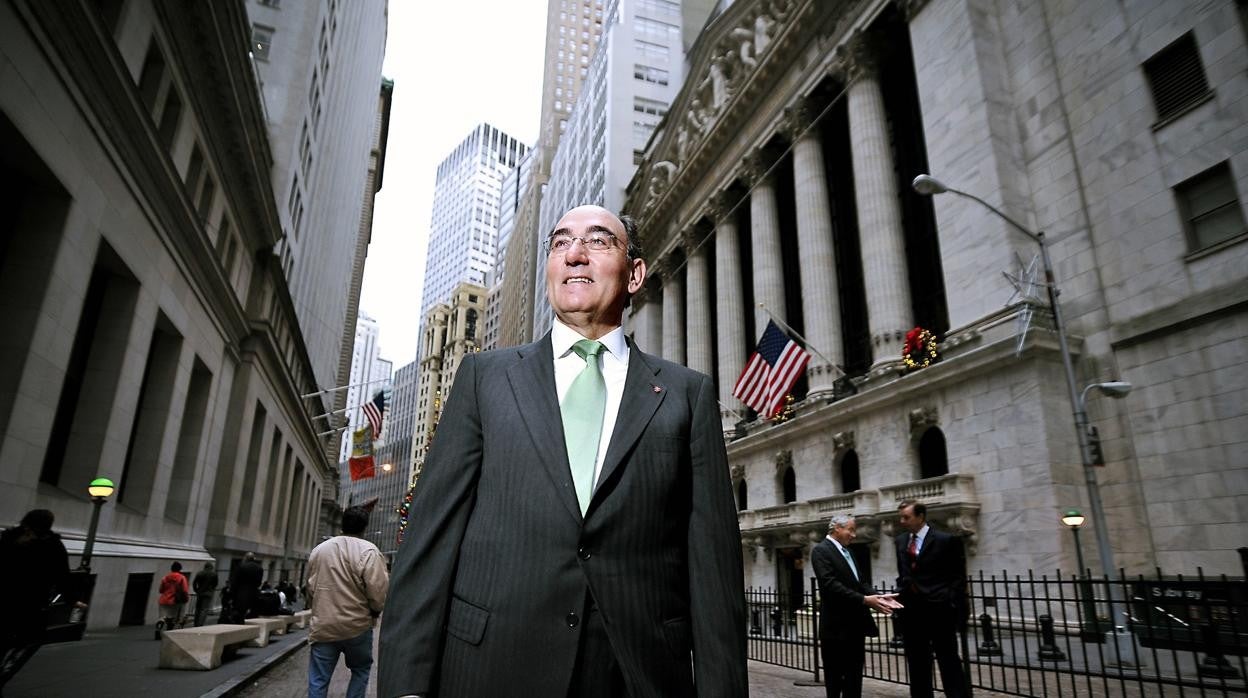 Ignacio Galán, en Wall Street durante una de sus visitas a Nueva York