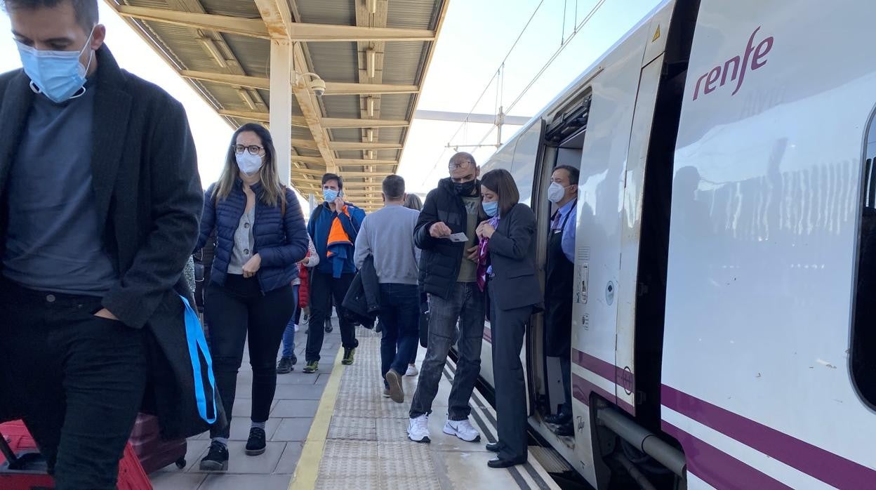 Imagen tomada en una estación de Alicante