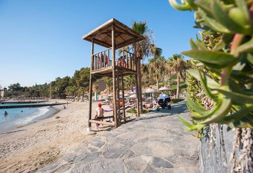 Playa en la Caleta de Vélez (Málaga)