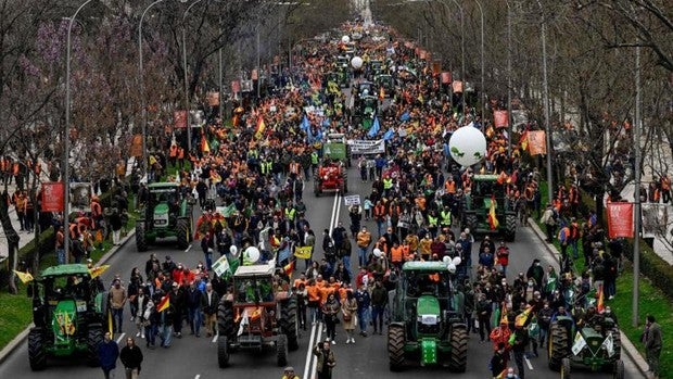 La manifestación del campo, en directo| Los organizadores cifran la asistencia en 400.000 personas
