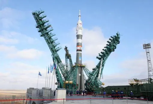 El Soyuz en un despeqgue en Baikonur