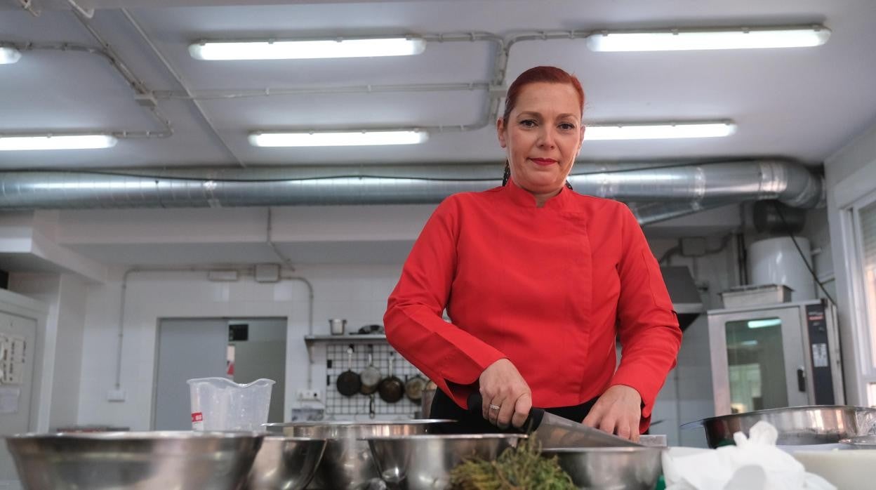 Aurora Ramírez, responsable de cocinas del IES Gran Capitán de Córdoba